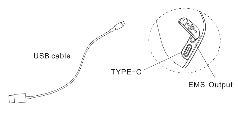 Shenzhen Shiwei Technology N1 Smart Neck Massager with Remote Control - cable