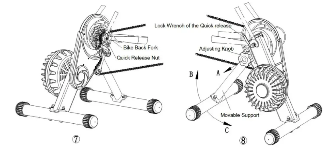 UniSky Bike Direct Fluid Bicycle Trainers Stand fig 7