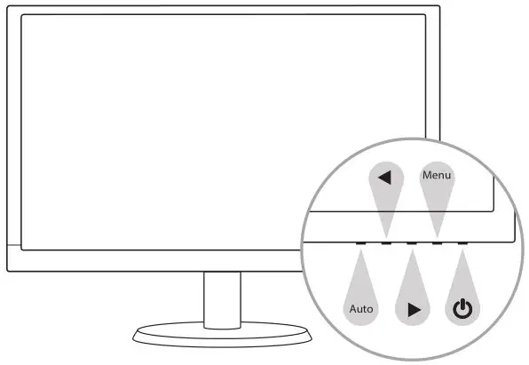 tuv 22 inch Class Slim HD Widescreen Monitor - Connect Video Cable, Connect Power Cord