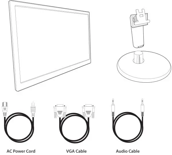tuv 22 inch Class Slim HD Widescreen Monitor - Package Includes