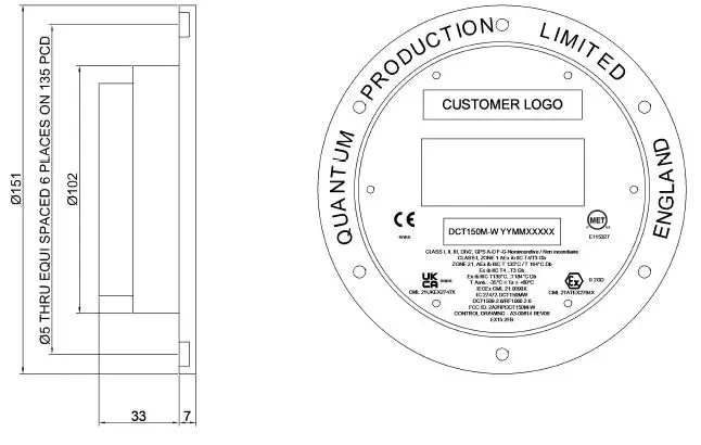 QUANTUM CRYOGENICS DCT150M-W Digitemp Digital Thermometer 3