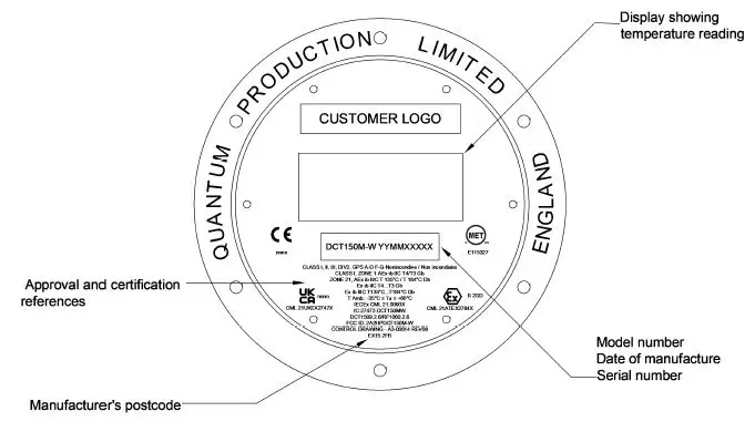 QUANTUM CRYOGENICS DCT150M-W Digitemp Digital Thermometer 4