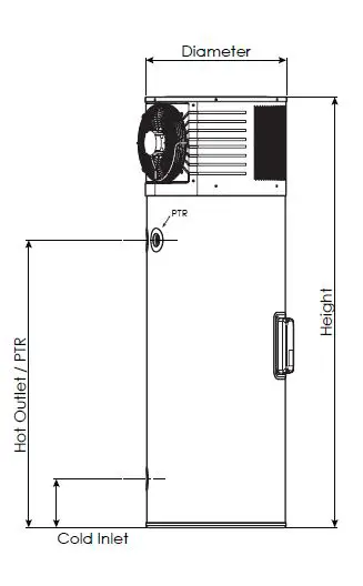 Rinnai EHPA250VM Enviroflo Heat Pump Hot Water Systems fig 5