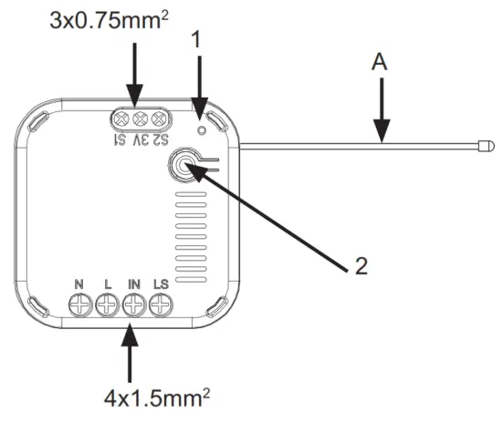 sOmfy 1822487 Zwave On Off Micro Module