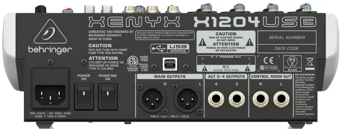 graphical user interfacebehringer Premium 12-Input 2 2-Bus Mixer Mic PreampsMulti-FX Multi-FX Processor and