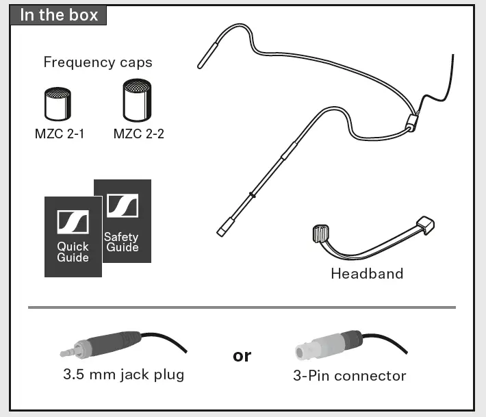 SENNHEISER HS 2 Headset Microphone 1