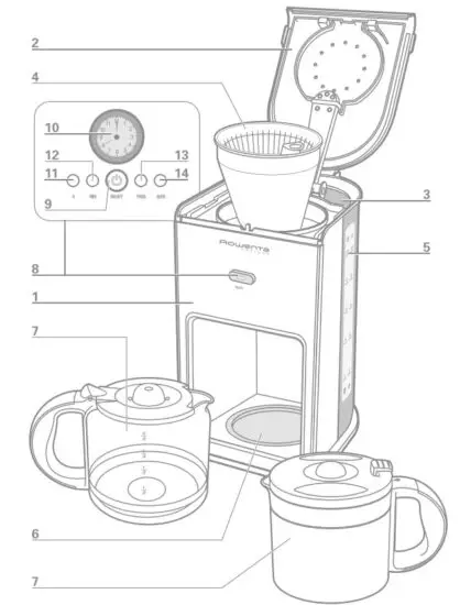 Rowenta CG300910 Electric Coffee Maker - figure 1