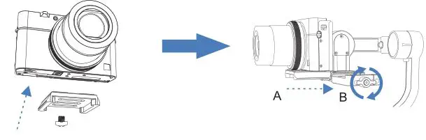hohem 3-Axis Stabilizing Gimbal Compact Digital Camera - Camera Mounting