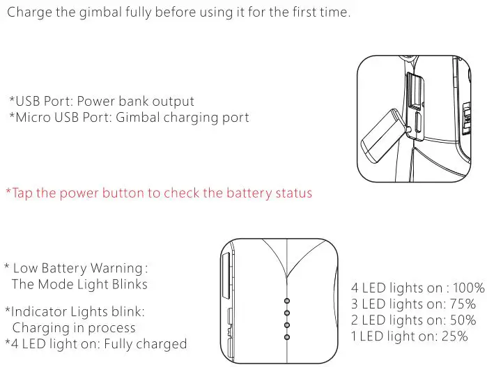 hohem 3-Axis Stabilizing Gimbal Compact Digital Camera - GIMBAL CHARGING