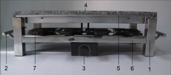 Klarstein 10032028 SCHMELZLETTE Raclette with Grill - Fig