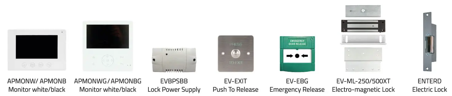 ESP-APDSSW Aperta Single Way Video Door Station-2