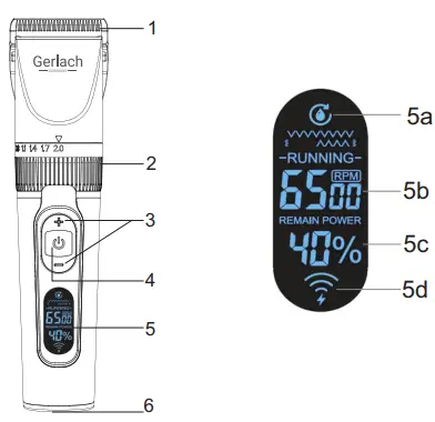 Gerlach GL 2829 Hair Clipper 1