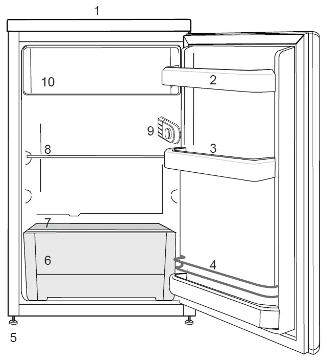 arcelik D 1051 - D 14790 MB Office Type Mini Refrigerator 01