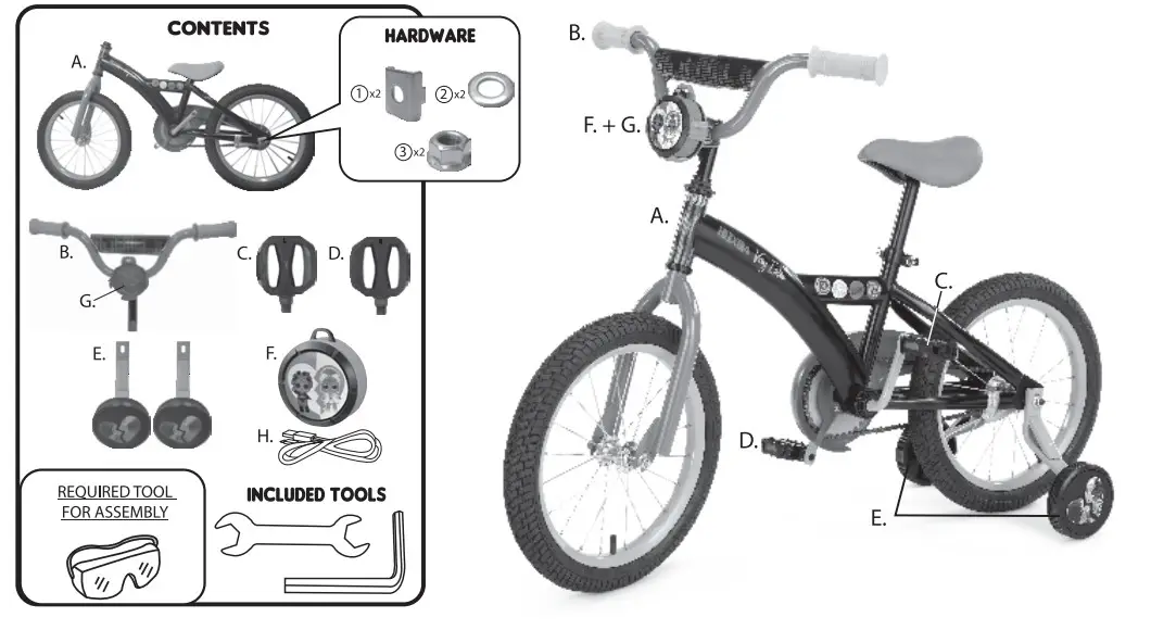 Bike 655388 Soundtrack Kick Scooter - hardware