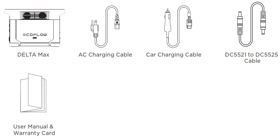 ECOFLOW 2000 DELTA Max portable power station - Box