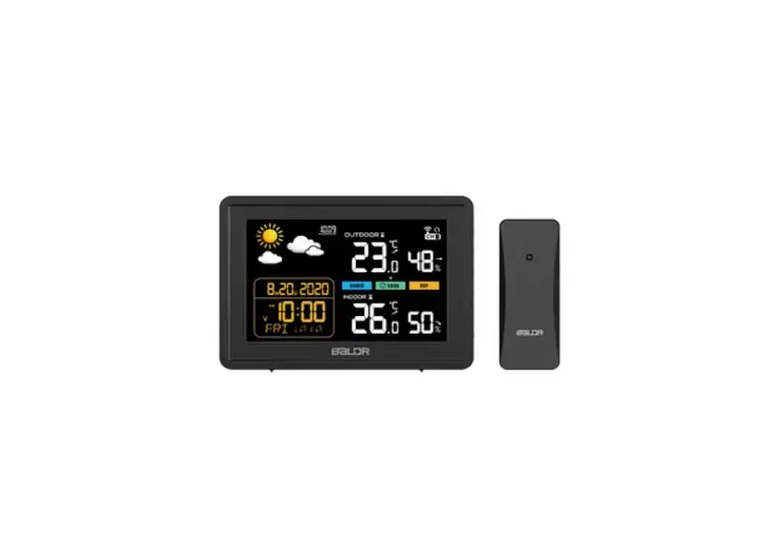 Baldr B0359wst2h2r Wireless Color Weather Station Temperature Alerts User Manual