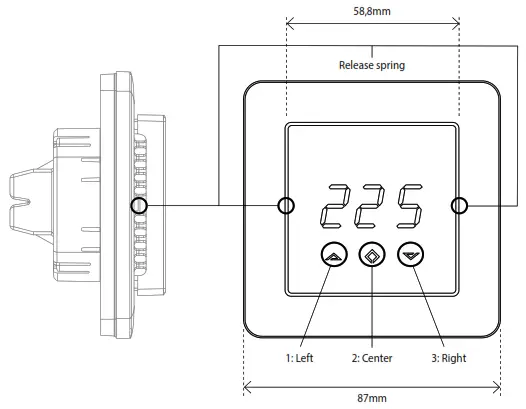 HEATIT Z-TRM3 electronic thermostat for electric underfloor heating - CONTROLS