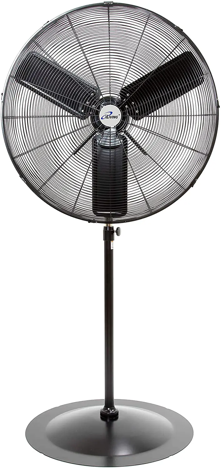 iLIVING ILG8P31-93 30 Inch Oscillating Pedestal Fan