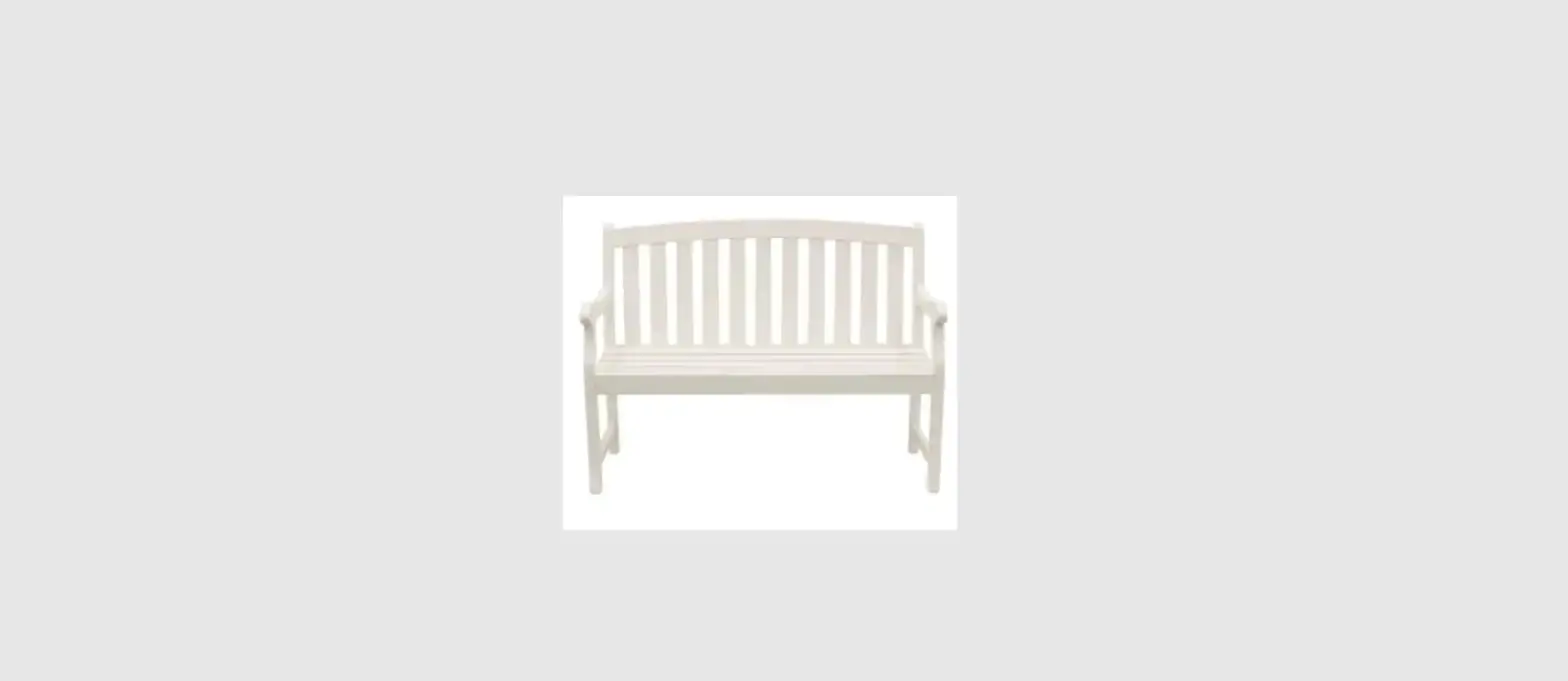 Noble House 107809 Vandalia 60.5 In. 2-person Rustic Brown And White Wood Outdoor Bench Instructions