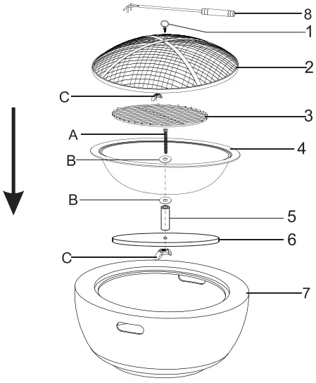 Argos 9653898 Stone Effect Firepit-fig2