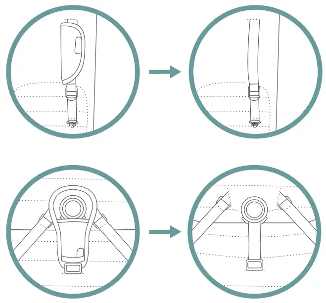 Attaching the Newborn Insert Cushion