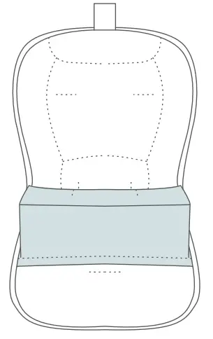 Attaching the Newborn Insert Cushion