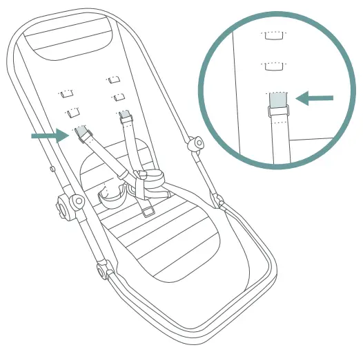 Attaching the Newborn Insert Cushion