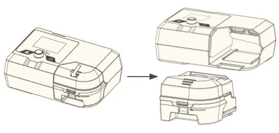APRIA React Health Luna II Auto CPAP Machine - fig 3