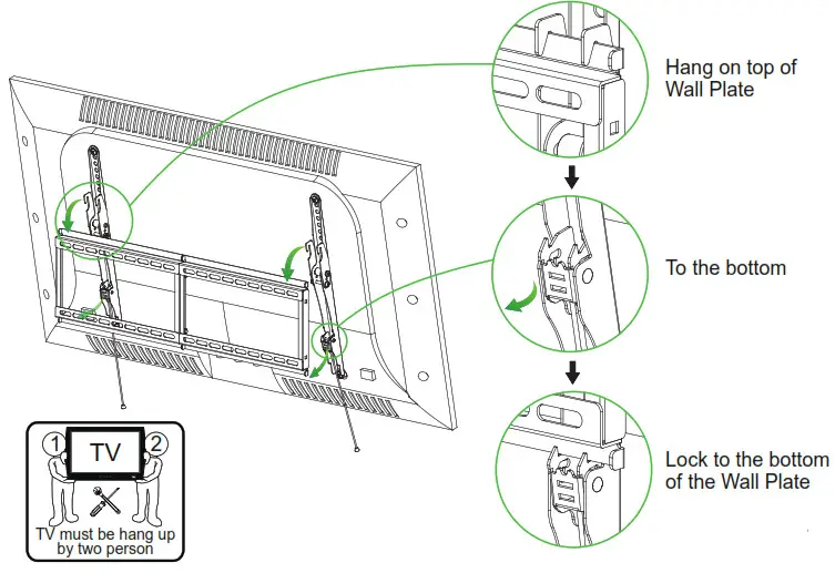 MOUNTUP TV Wall Mount - Hang and Secure