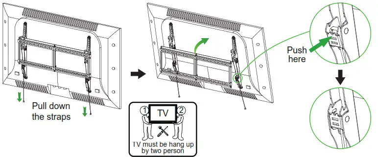 MOUNTUP TV Wall Mount - lag bolts