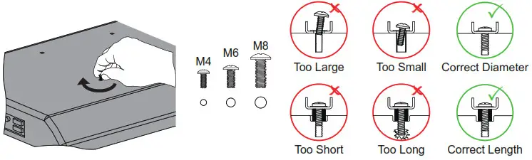 MOUNTUP TV Wall Mount - TV Screws