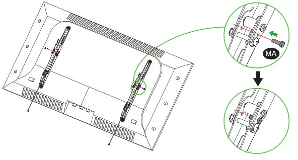 MOUNTUP TV Wall Mount - below image