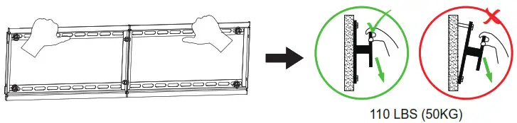 MOUNTUP TV Wall Mount - ntegrity test