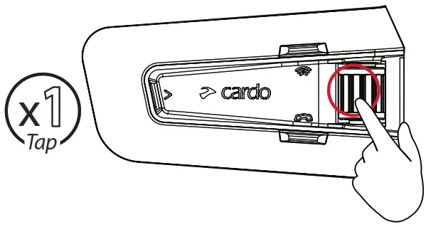 cardo PT200030 Packtalk Edge Jbl Honda Single Kit - Volume2