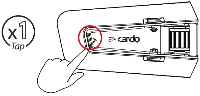 cardo PT200030 Packtalk Edge Jbl Honda Single Kit - Volume5