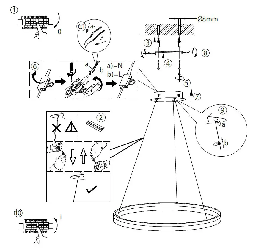 Paul Neuhaus 2382 Titus LED Pendant fig 2