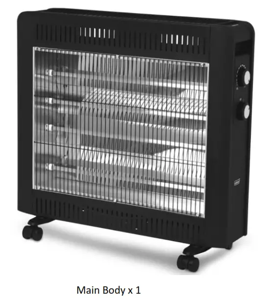 Goldair GIR450 Radiant Heater 2400W - fig1