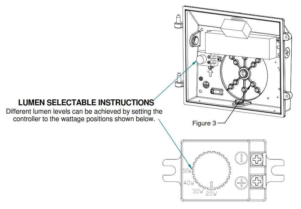 HUBBELL WGH2 Glass Wallpack Small Adjustable Outdoor Lighting - SELECTABLE