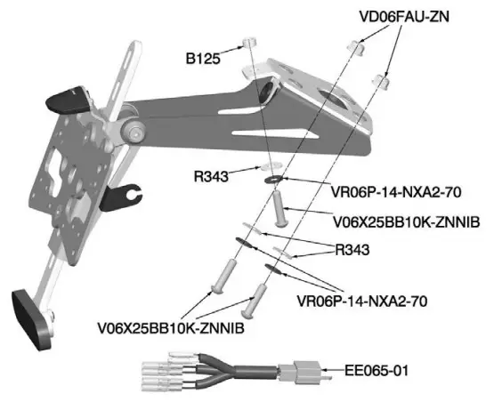 rizoma PTS801 Fox License Plate Kit - Fig 1