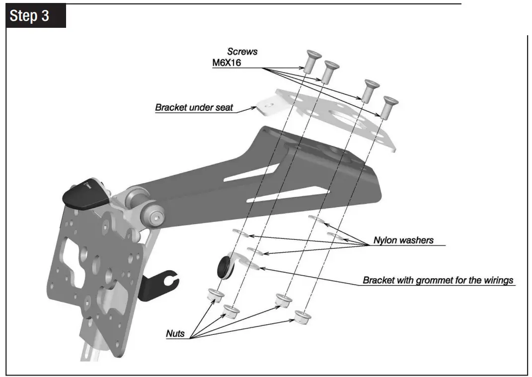 rizoma PTS801 Fox License Plate Kit - Fig 5