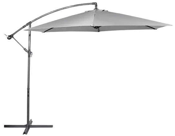 VonHaus 2522085 Grey Banana Parasol