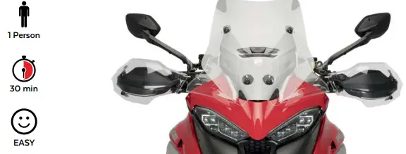 Puig Ducati Multistrada V4 21 Extension Hand Guards 1