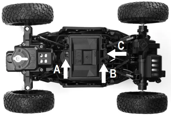 REELY 2354308 Off Road Buggy with FPV 1 22 - Inserting the drive battery