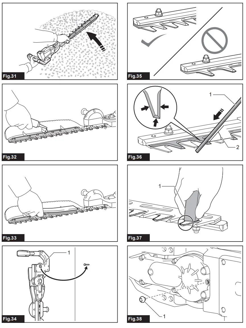 makita DUH604S Cordless Hedge Trimmer fig 6