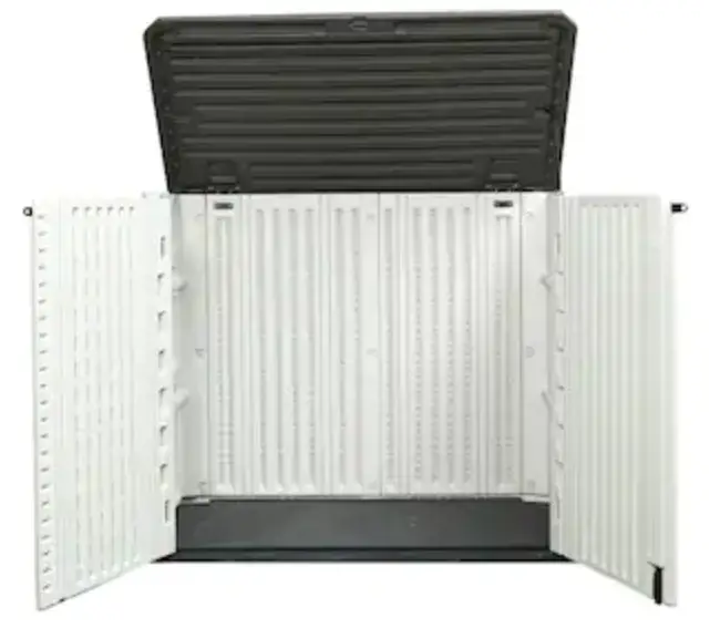 Kadehome-KH-JYWF01-Plastic-Horizontal-Double-Door-Storage-Shed-product-image