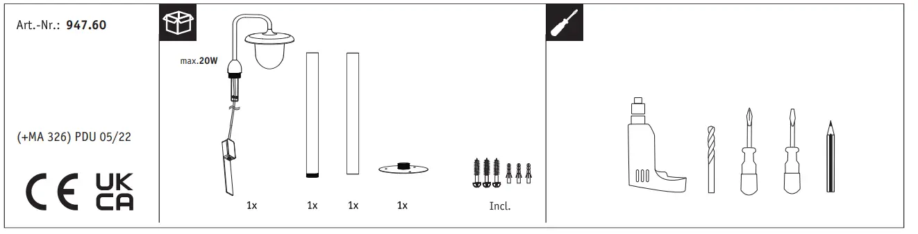 Paulmann-94759-Vintario-Bollard-Luminaire-FIG1