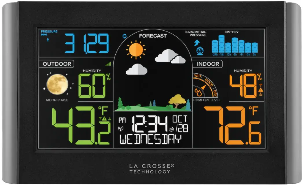 LA CROSSE TECHNOLOGY S77925 Wireless Color Weather Station
