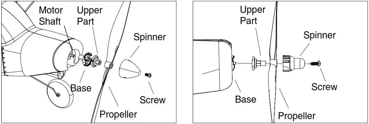 VOLANTEXRC BF109 WWII Warbird RC Airplane - Propeller Saver Instruction 2
