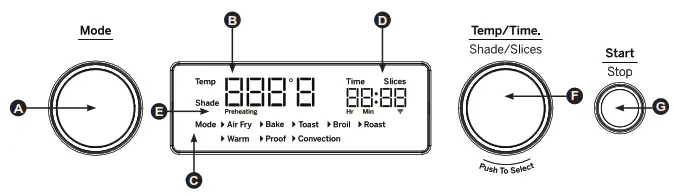 GE APPLIANCES G9OAAASSPSS Steel Digital Air Fry 8-in-1 Toaster Oven - 2