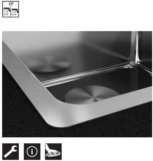 BLANCO ANDANO 400 IF Stainless Steel Satin Polish Washbasin - cover